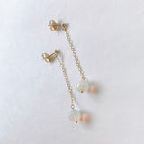 【YN様専用】ラウンドカットオパールのシンプルポストピアス