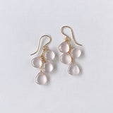 スターローズクォーツのピアス