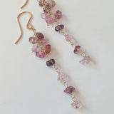 スピネルのロングピアス