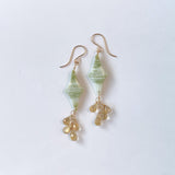 【鈴木様専用】グリーンジャスパーとルチルクォーツのピアス