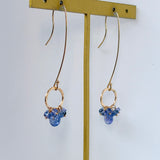 タンザナイトのリングピアス