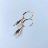 ロゼンジステップカットシトリンの一粒ピアスA