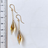 【鈴木様専用】ロゼンジステップカットシトリンのシンプルピアス