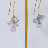 ミスティックトパーズのボンボンピアス