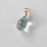 Large aquamarine pendant top 