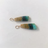 オパライズドウッドの一石ピアスチャーム