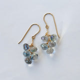 ミスティックトパーズのボンボンピアス