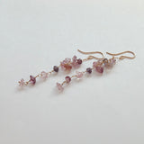 スピネルのロングピアス