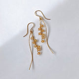 インペリアルトパーズのカービングピアス