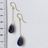 アイオライトのシンプルピアス