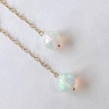 【YN様専用】ラウンドカットオパールのシンプルポストピアス