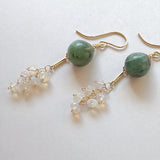 【特別価格】エメラルドとオパールのピアス