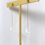 【YN様専用】ラウンドカットオパールのシンプルポストピアス