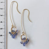 タンザナイトのリングピアス