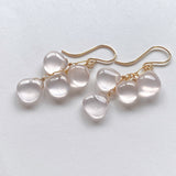 スターローズクォーツのピアス