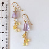 ametrine and opal drop earrings 