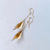 【鈴木様専用】ロゼンジステップカットシトリンのシンプルピアス