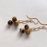 tiger eye chain earrings 