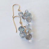 ミスティックトパーズのボンボンピアス