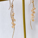 インペリアルトパーズのカービングピアス