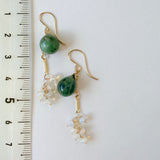 【特別価格】エメラルドとオパールのピアス
