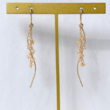 インペリアルトパーズのカービングピアス