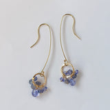 タンザナイトのリングピアス