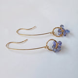 タンザナイトのリングピアス