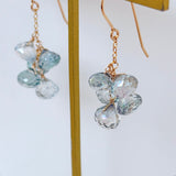 ミスティックトパーズのボンボンピアス