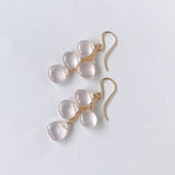 スターローズクォーツのピアス