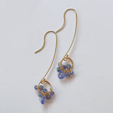 タンザナイトのリングピアス