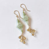 【鈴木様専用】グリーンジャスパーとルチルクォーツのピアス