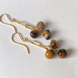 tiger eye chain earrings 