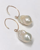 オイスターバロックパールの一粒ピアス⭐︎ピンクゴールド