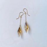 【鈴木様専用】ロゼンジステップカットシトリンのシンプルピアス