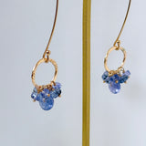 タンザナイトのリングピアス