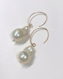 オイスターバロックパールの一粒ピアス⭐︎ピンクゴールド