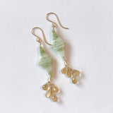 【鈴木様専用】グリーンジャスパーとルチルクォーツのピアス