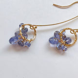 タンザナイトのリングピアス