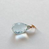 Large aquamarine pendant top 