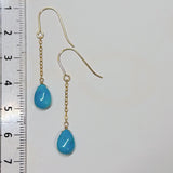 アリゾナ産ターコイズのシンプルピアス