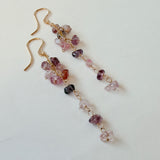 スピネルのロングピアス