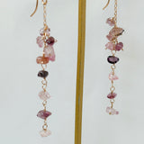 スピネルのロングピアス