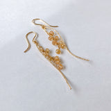 インペリアルトパーズのカービングピアス