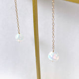 【YN様専用】ラウンドカットオパールのシンプルポストピアス