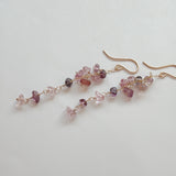 スピネルのロングピアス