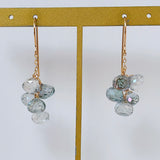 ミスティックトパーズのボンボンピアス