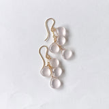 スターローズクォーツのピアス