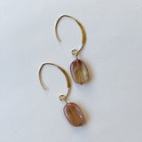 【訳あり】アンデシンの一粒ピアス