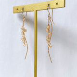 インペリアルトパーズのカービングピアス